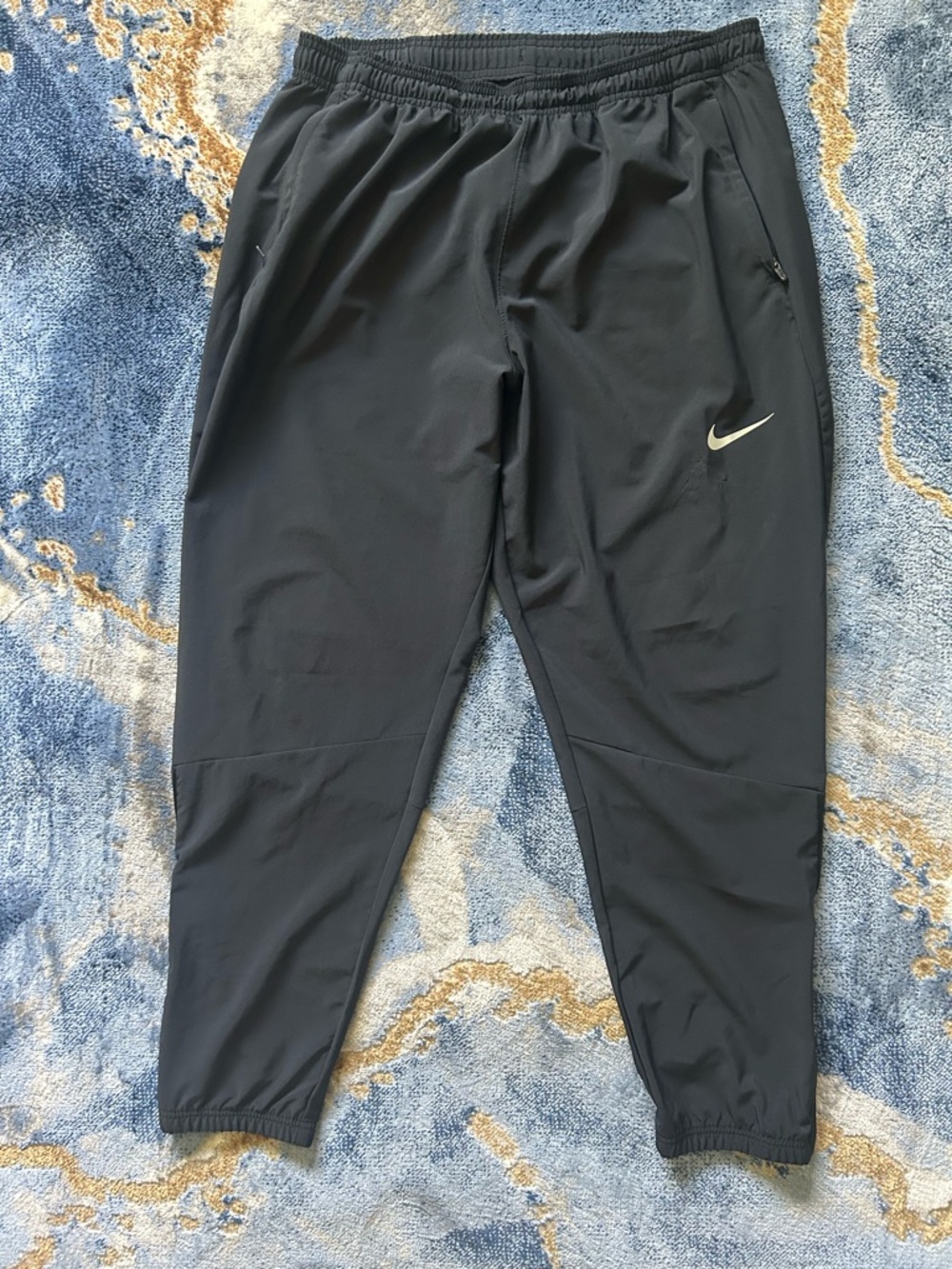 Nike Black Dri-FIT Men’s Joggers with White Swoosh